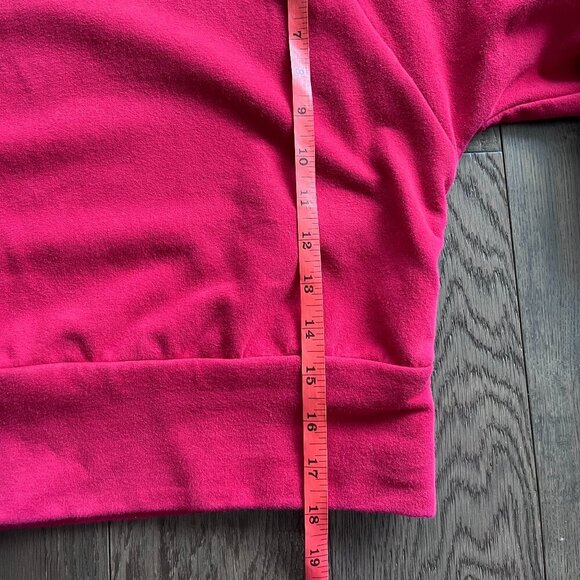 Ryderwear Red Crop Pullover Sweatshirt Gym Fitness Hoodie Athleisure Athletic - Picture 6 of 6